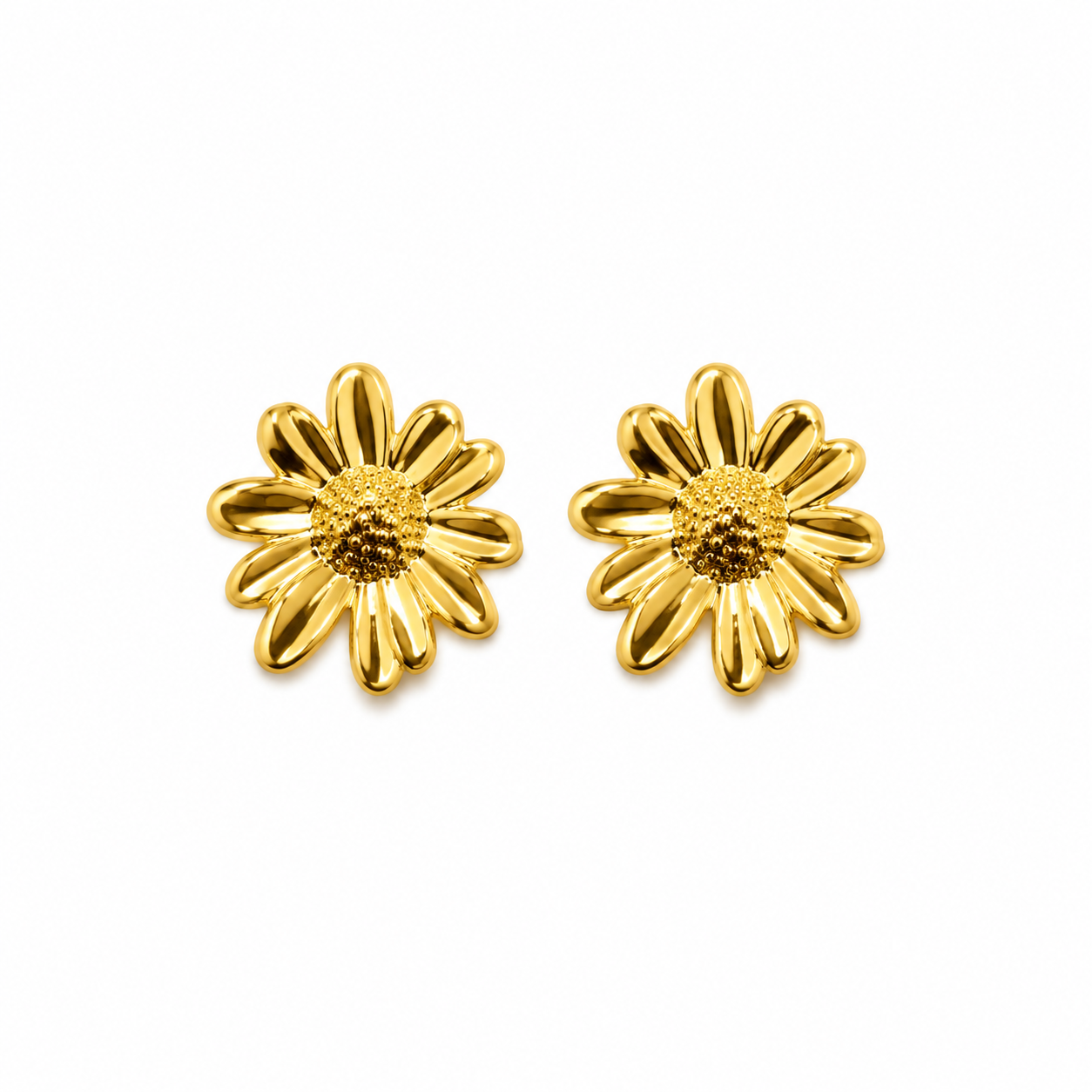 Velvet Gold Stud Earrings (N249)