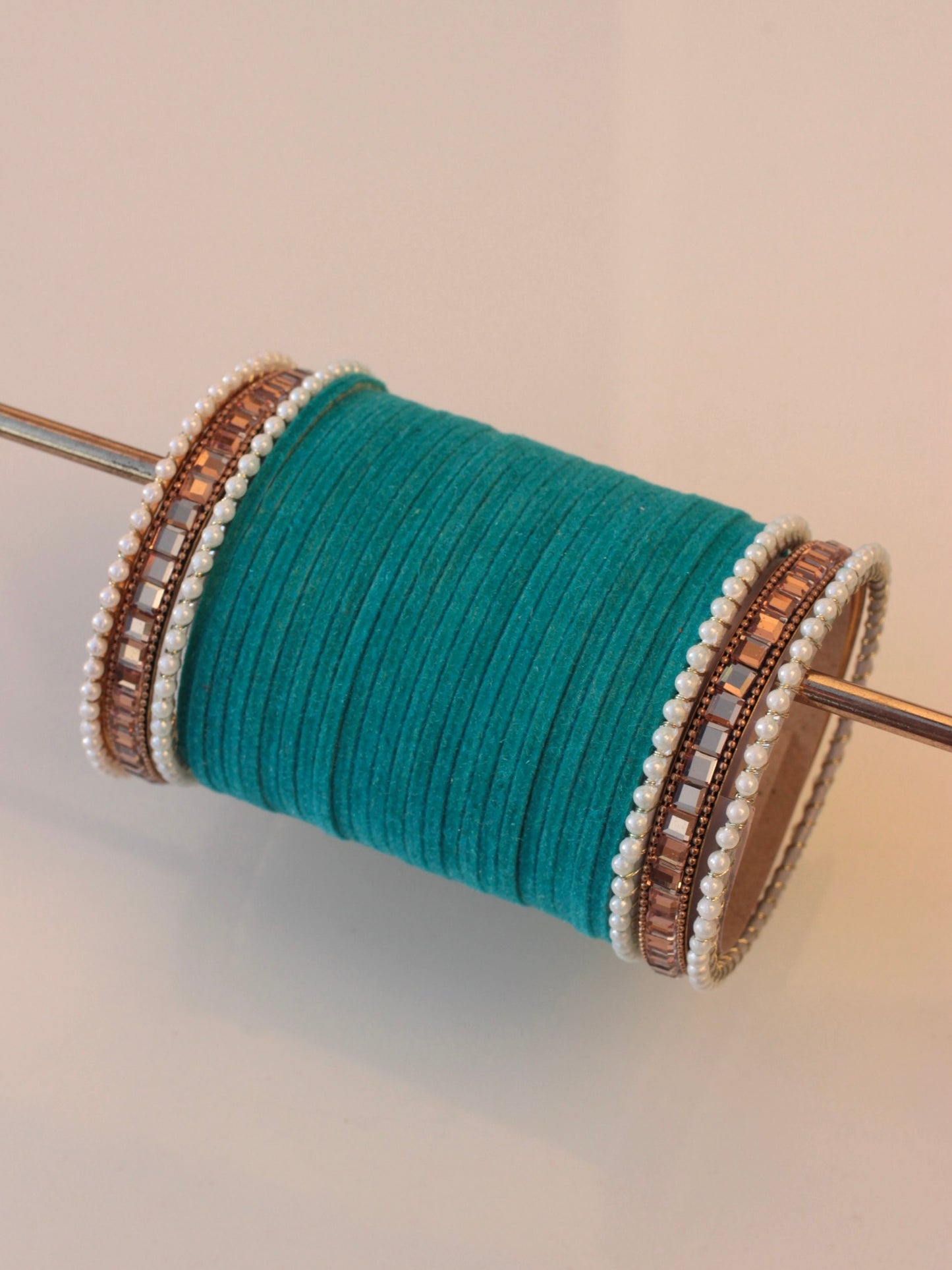Velvet Empress Bangle Set-8- Sea Blue