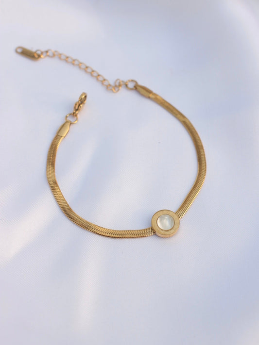 JBracelet- Non Tarnish - 24K Gold plated Anti Tarnish Everyday wear Bracelet-370