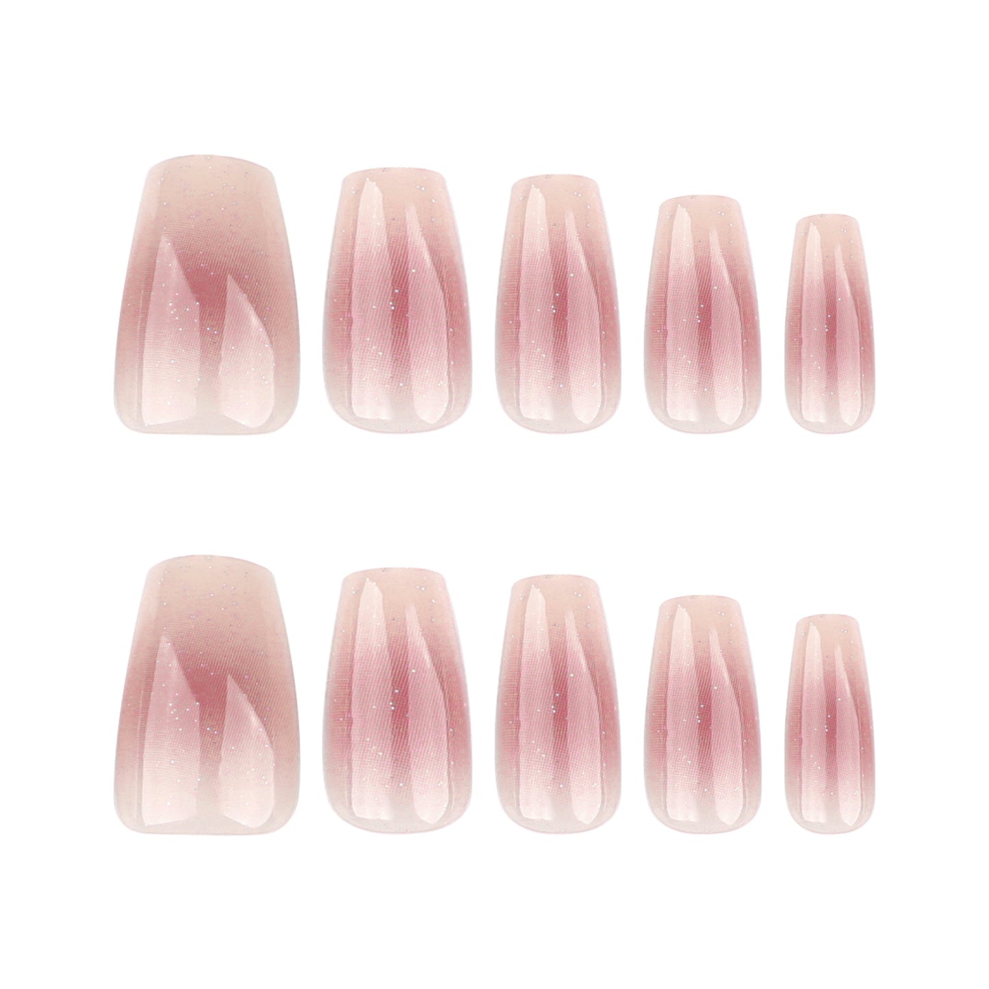 Nails-3607-Medium Length Almond nails- Free 24 pc Sticker Sheet included