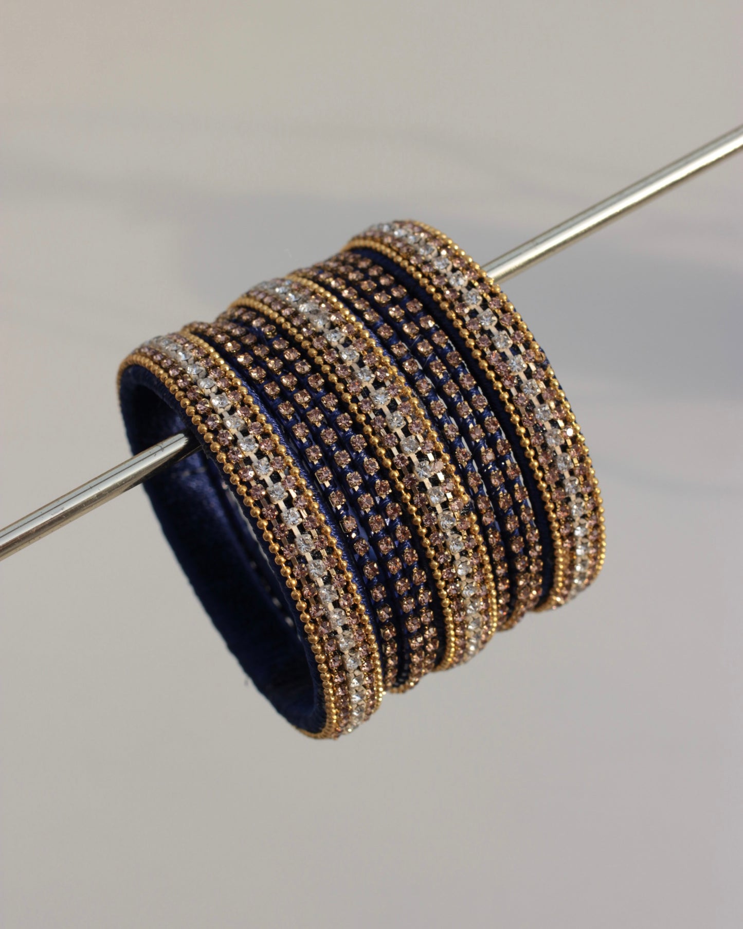 Twilight Motia Bangle Set-Dark Blue