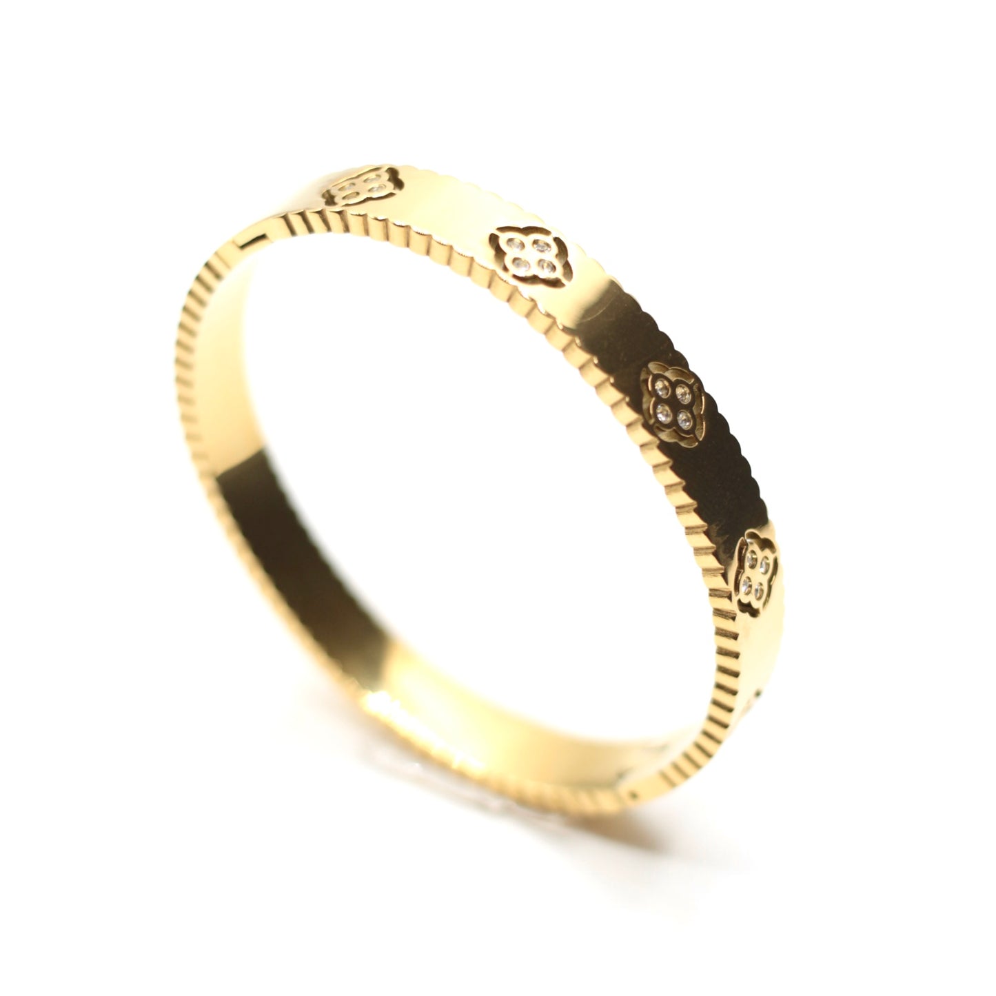 JBracelet- Non Tarnish - 24K Gold plated Anti Tarnish Everyday wear Bracelet- 108
