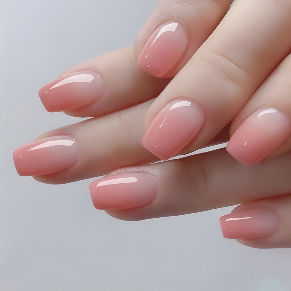 Peach Ombre Nails -1314- Free 4 pc nail kit included