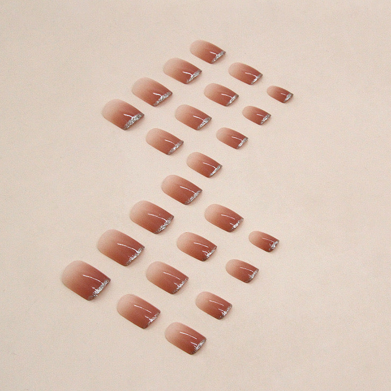 Nails-162-Short Length Square nails- Free 4 pc nail kit included
