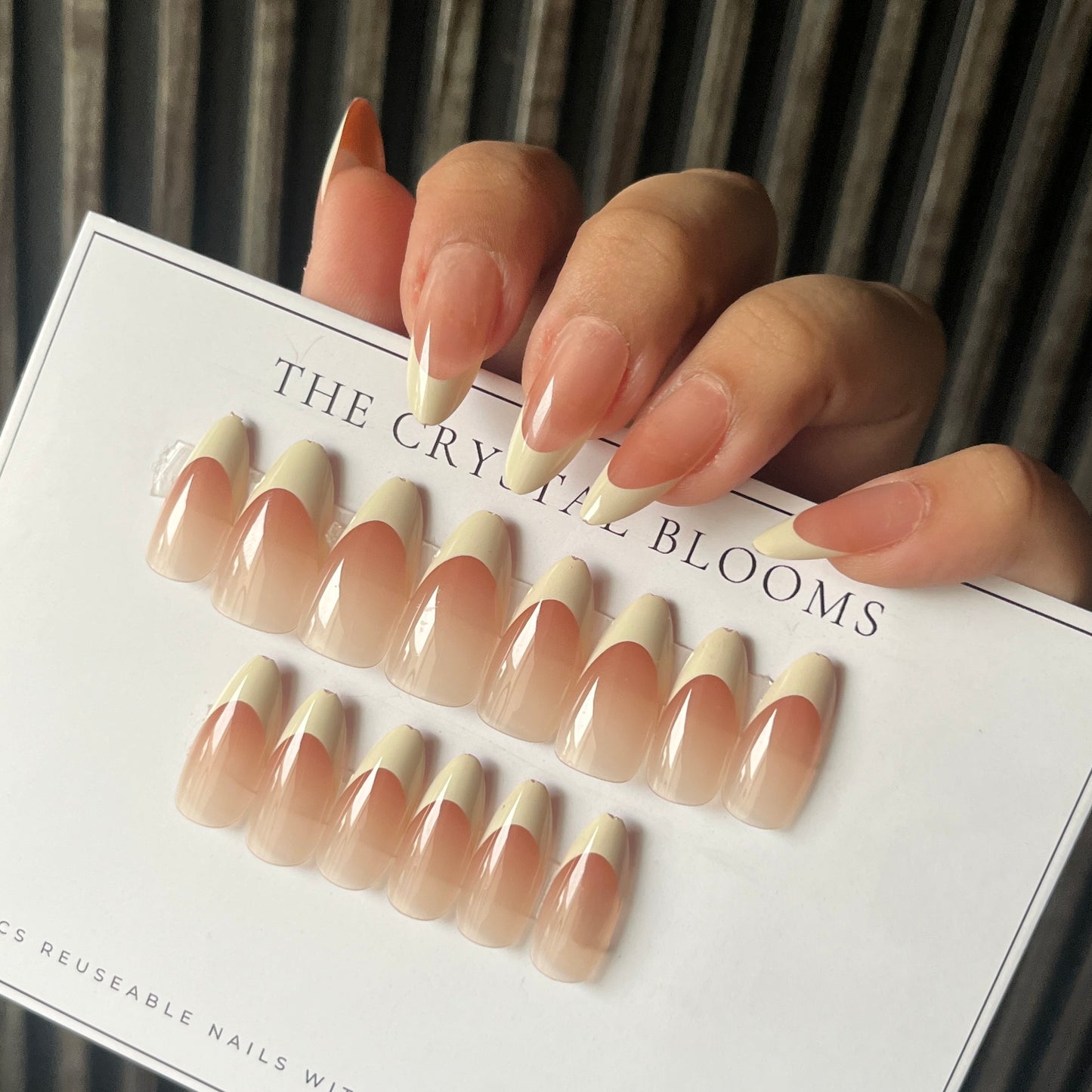 Nails-1513-Almond nails- Free 24pc Sticker Sheet included