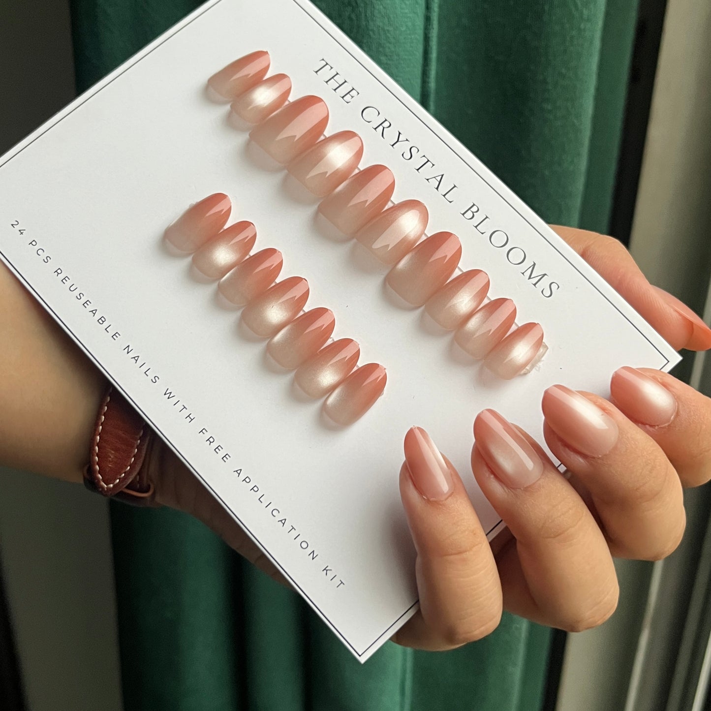 Nails-2140-Almond nails- Free 24pc Sticker Sheet included