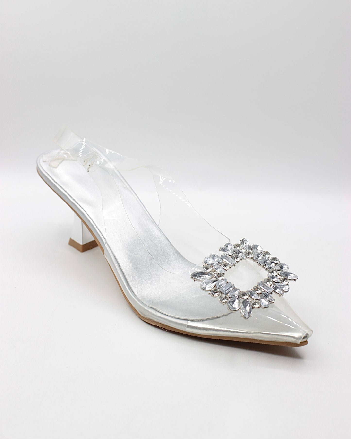 Onyx Spark Silver Heels