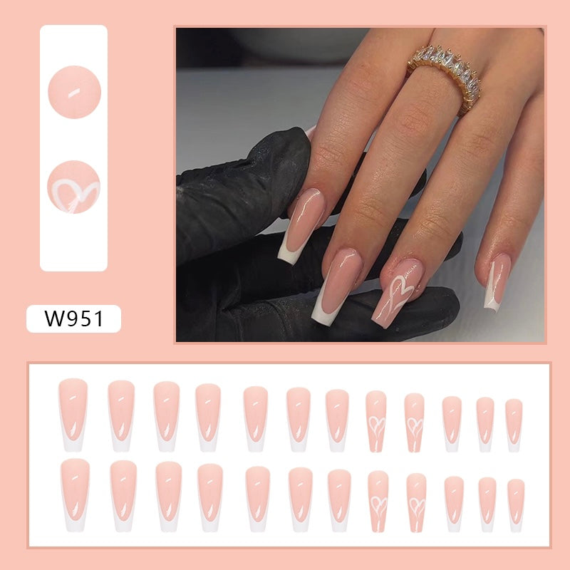 Long Ballerina Nails-951- Free 24 pc Sticker Sheet included