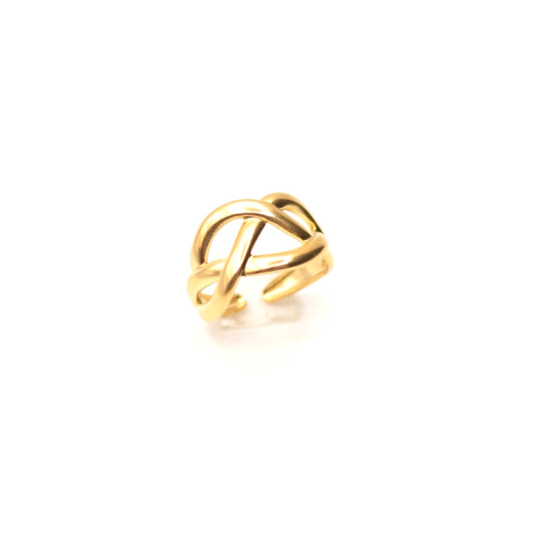 JRing-(4K Gold Plated)-AntiTarnish/HypoAllergic- code -409(ADJUSTABLE SIZE)