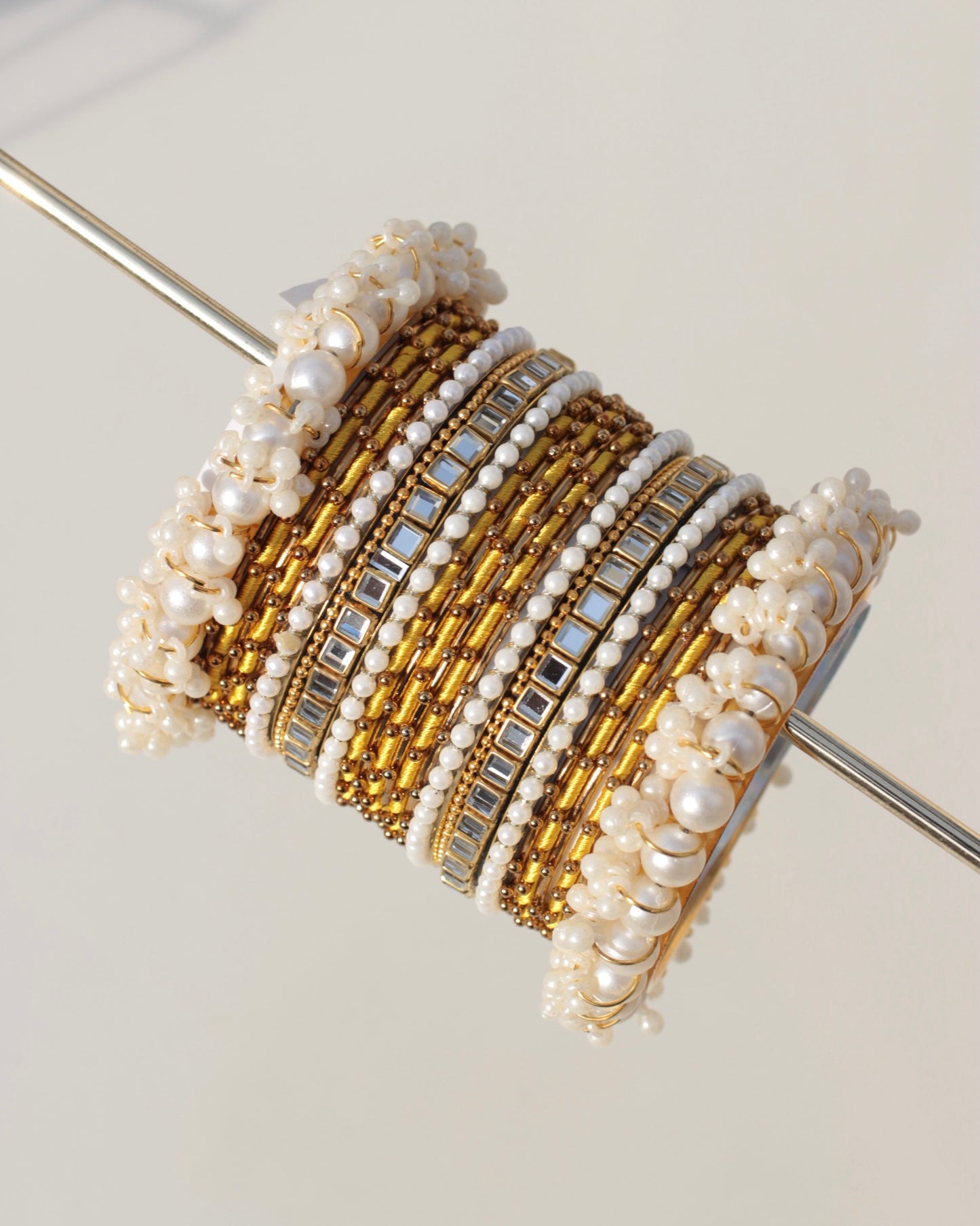 Zariah Premium Bangle Set-Yellow