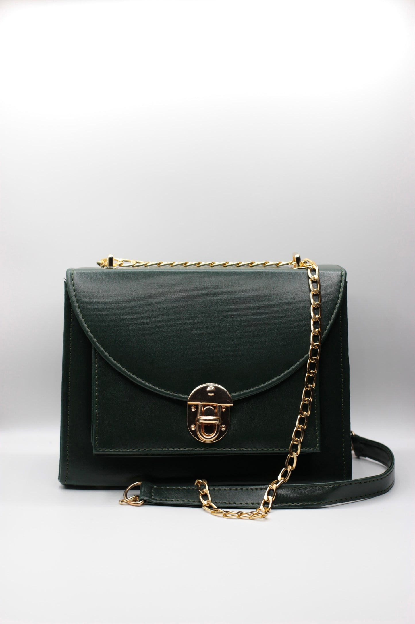 Nova -Charm Chain Bag- Pine Green