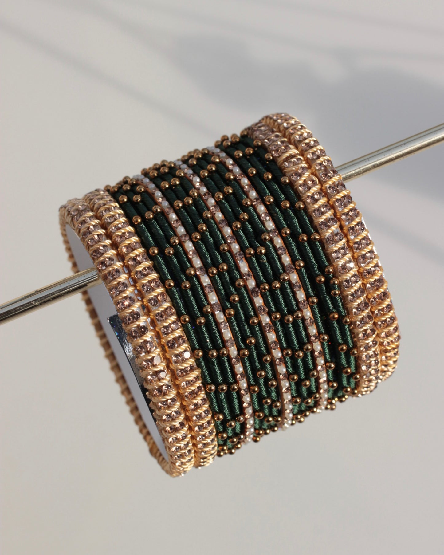 Aura Bangle Set-Green