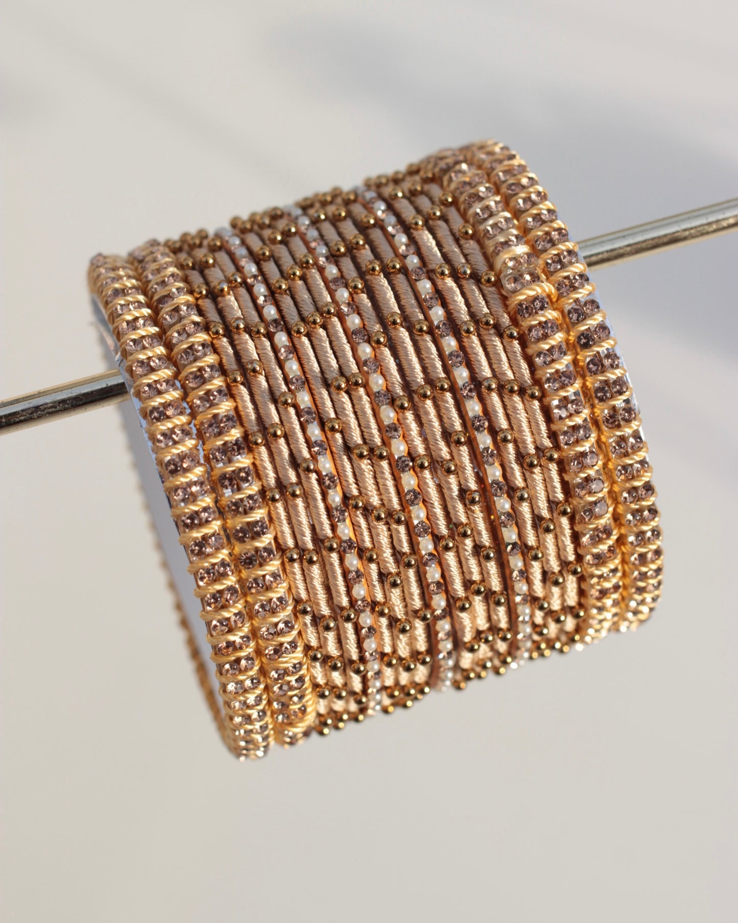 Aura Bangle Set-Beige