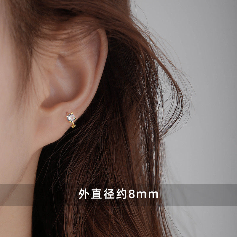 JEarrings Hoops Hypoallergic 24K Gold Plated Earrings- 273