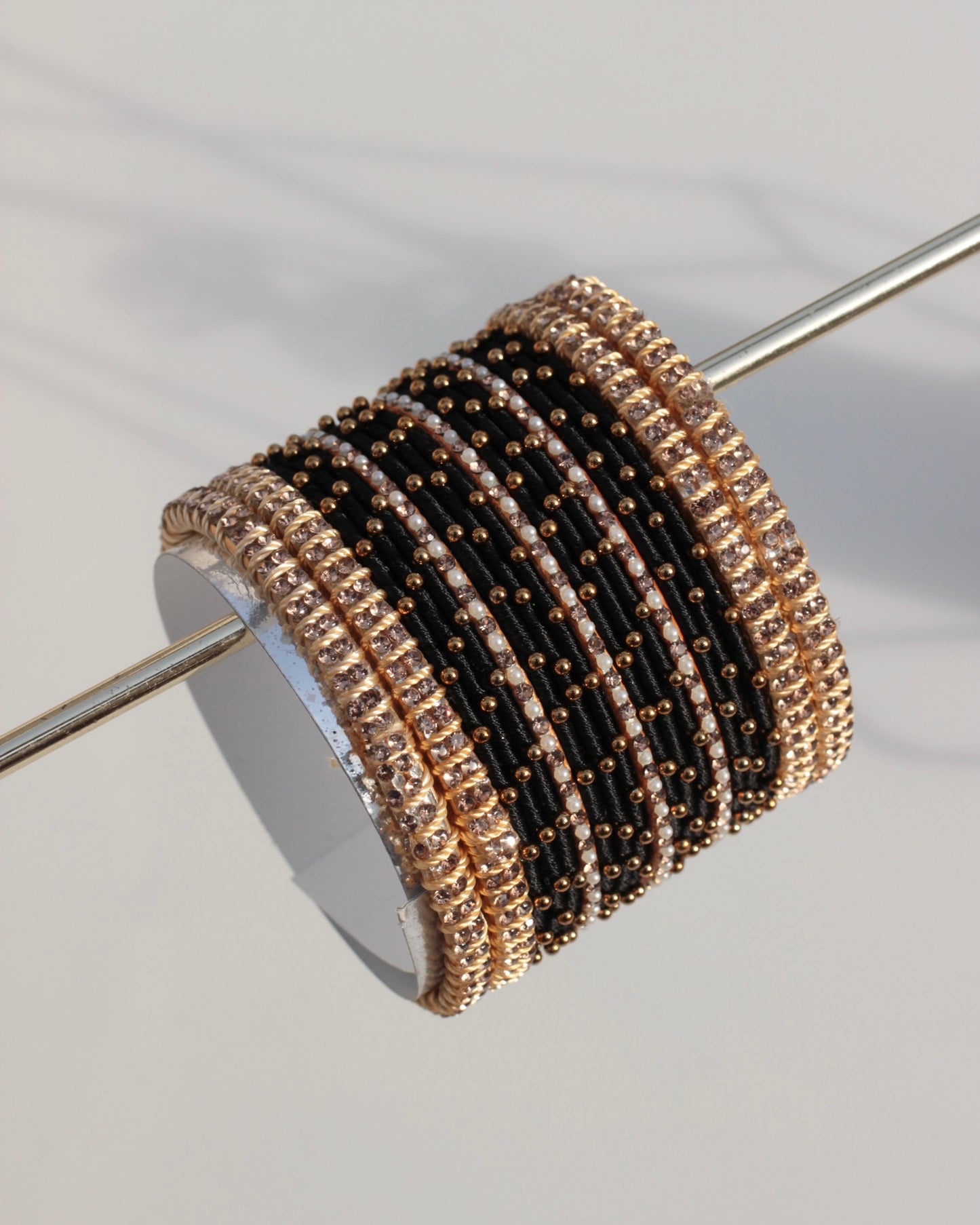 Aura Bangle Set-Black