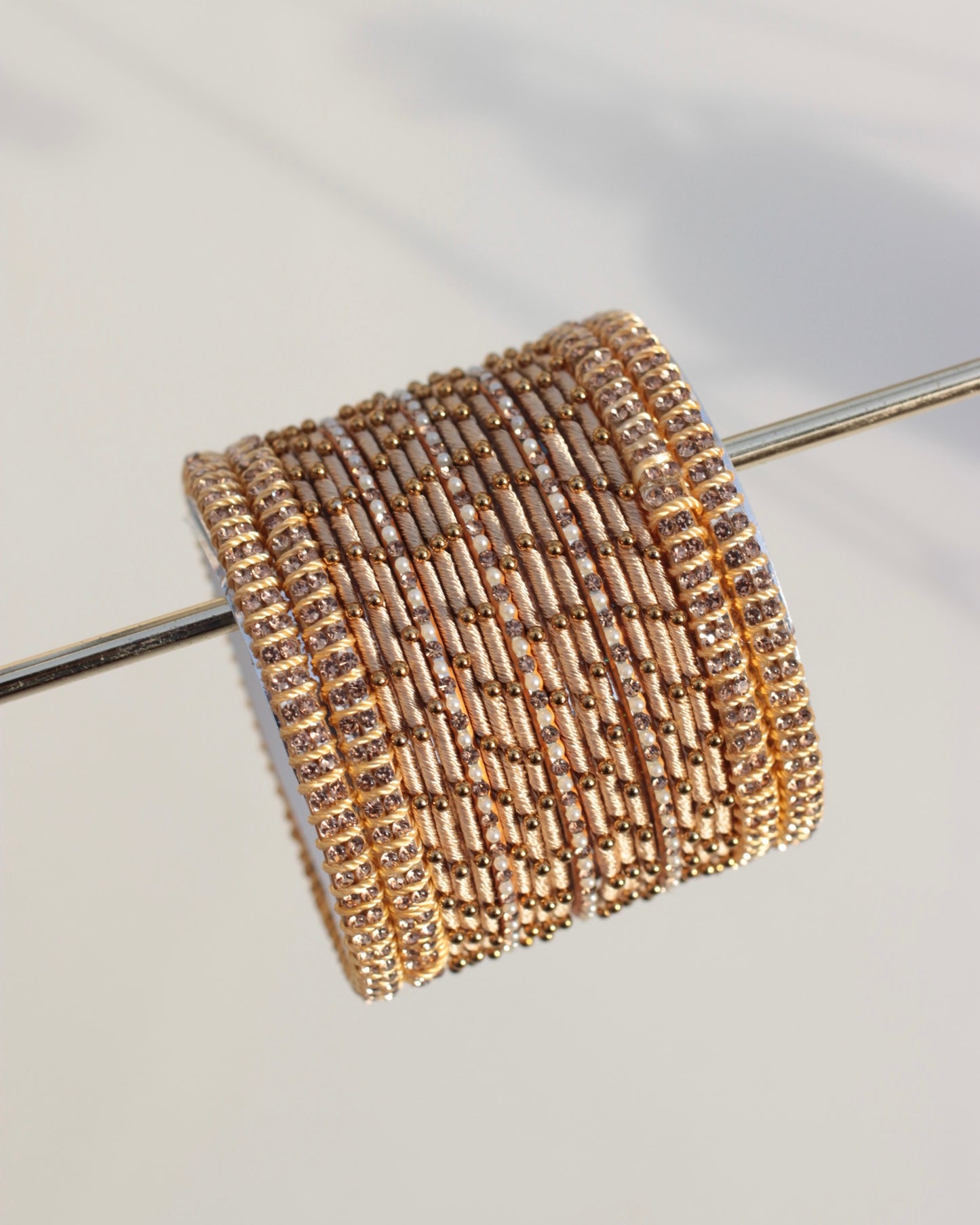 Aura Bangle Set-Beige