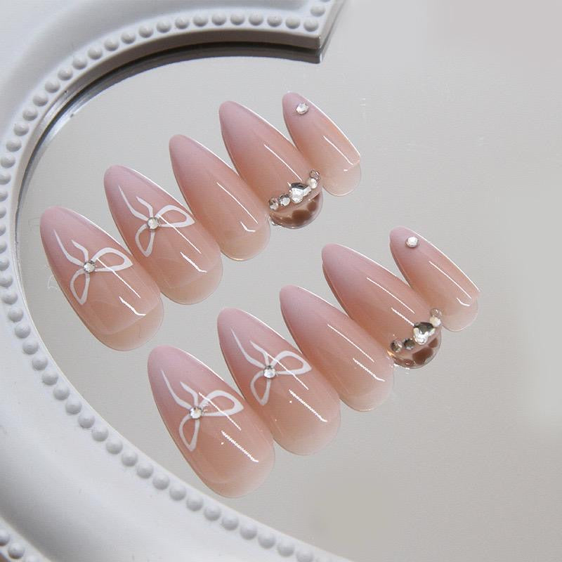 3-D Stoned Nails-895- FREE Nail-kit included with this Nails pack-CL
