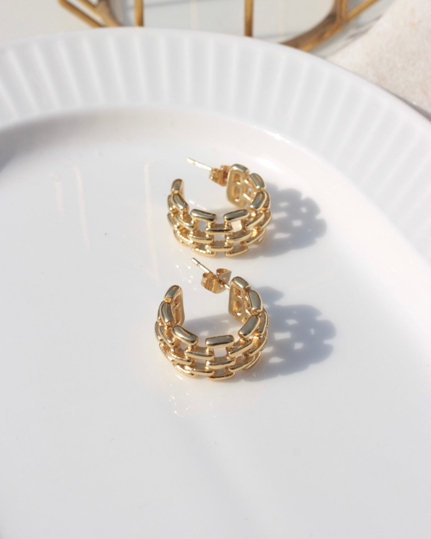 JEarrings 24K Gold Plated Earrings- 619