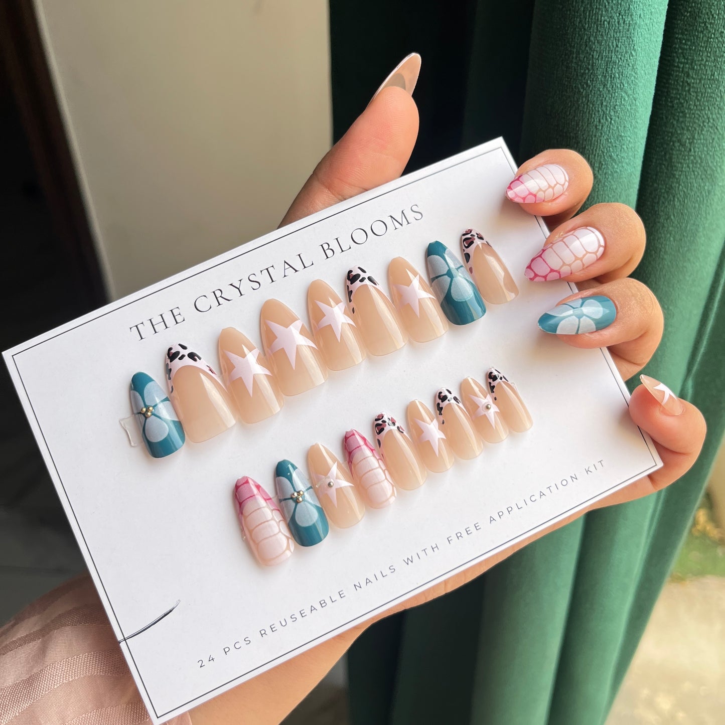 Nails-986/1064-Free 24 -pc Sticker Sheet included