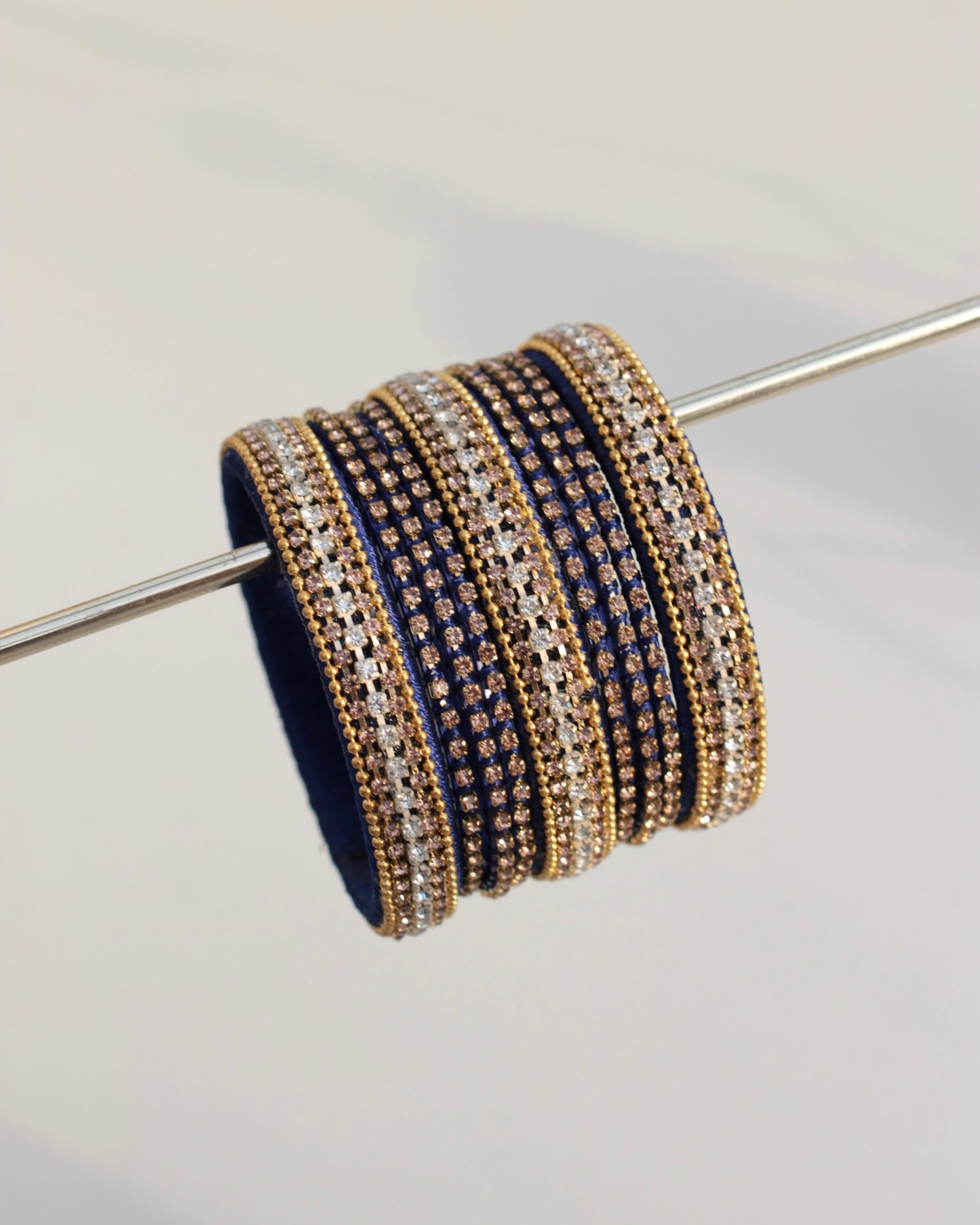 Twilight Motia Bangle Set-Dark Blue