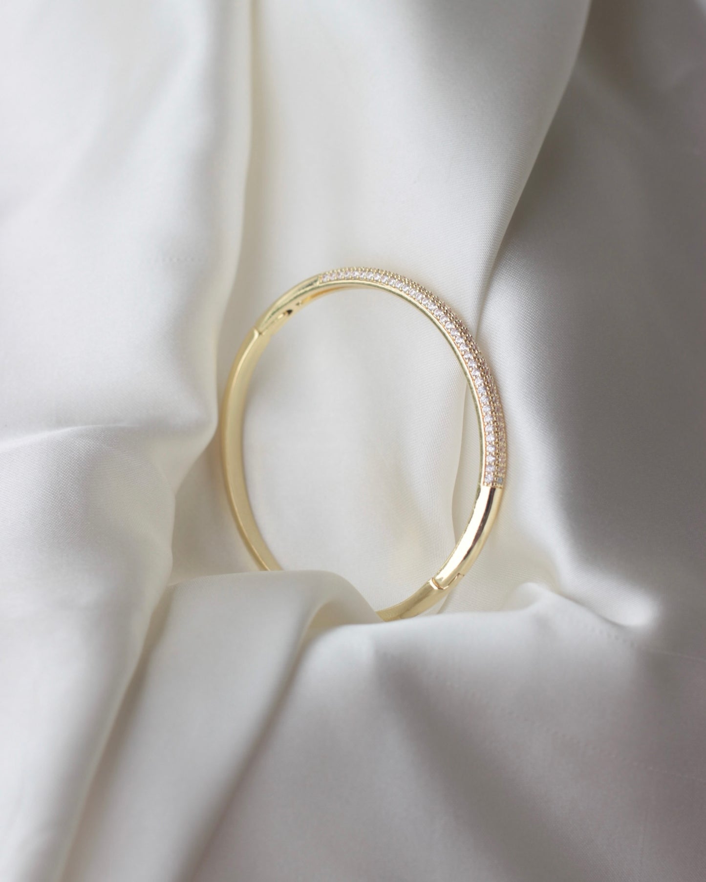 JBracelet (Cubic Zirconia)- Non Tarnish - 24K Gold plated Anti Tarnish Everyday wear Bracelet-113