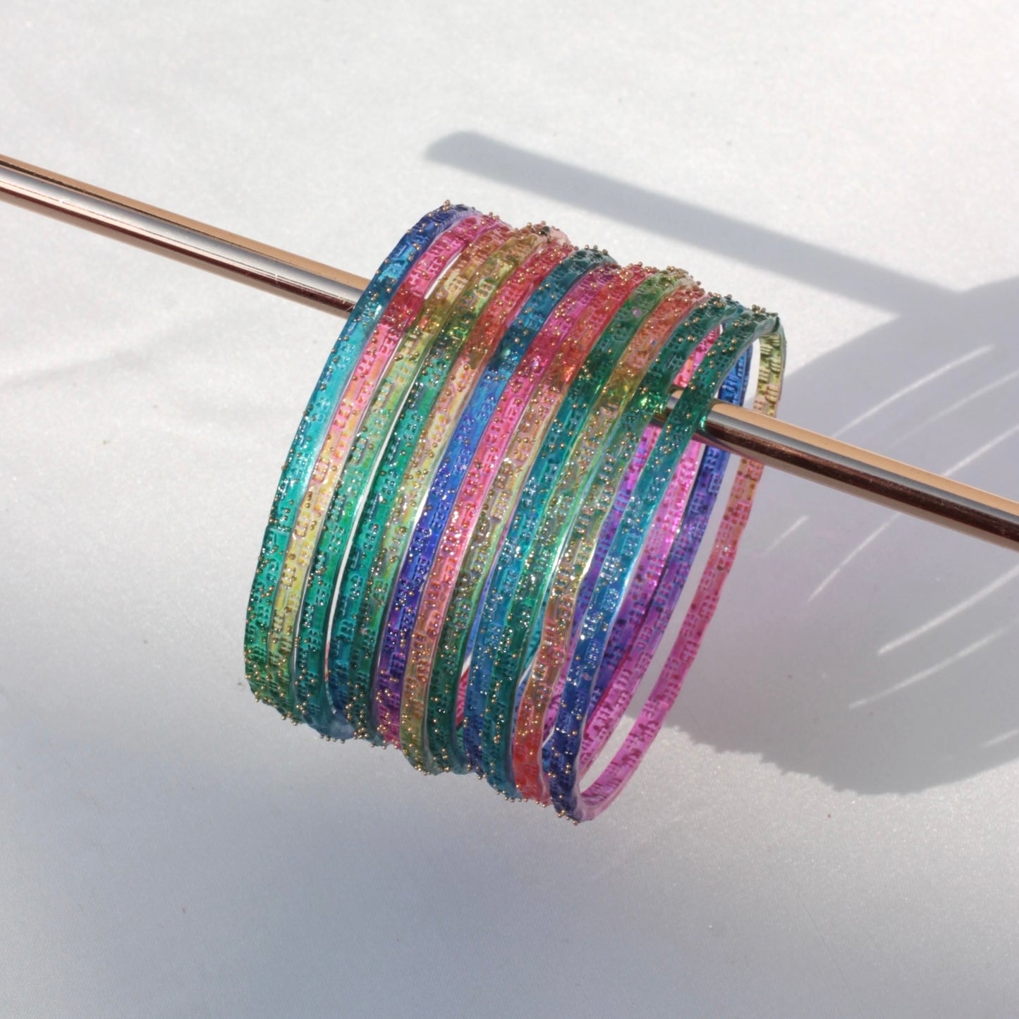 Rains- Viral Handmade Glass Bangles-Multi#20