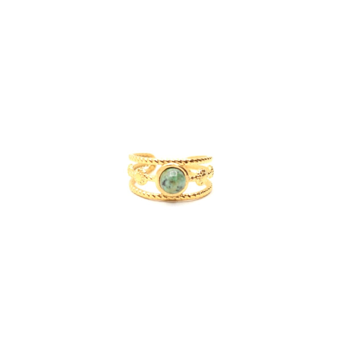 JRing-(4K Gold Plated)-AntiTarnish/HypoAllergic- (ADJUSTABLE SIZE) 394