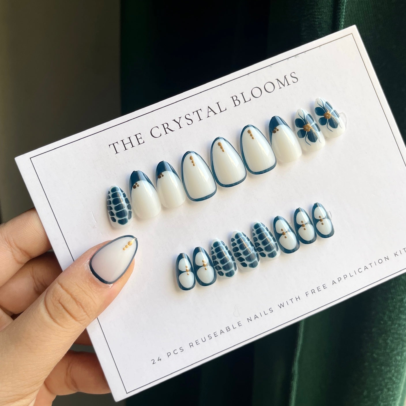 Nails-073-Free 24 -pc Sticker Sheet included