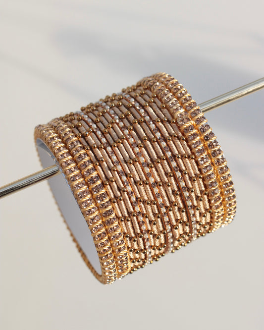 Aura Bangle Set-Beige