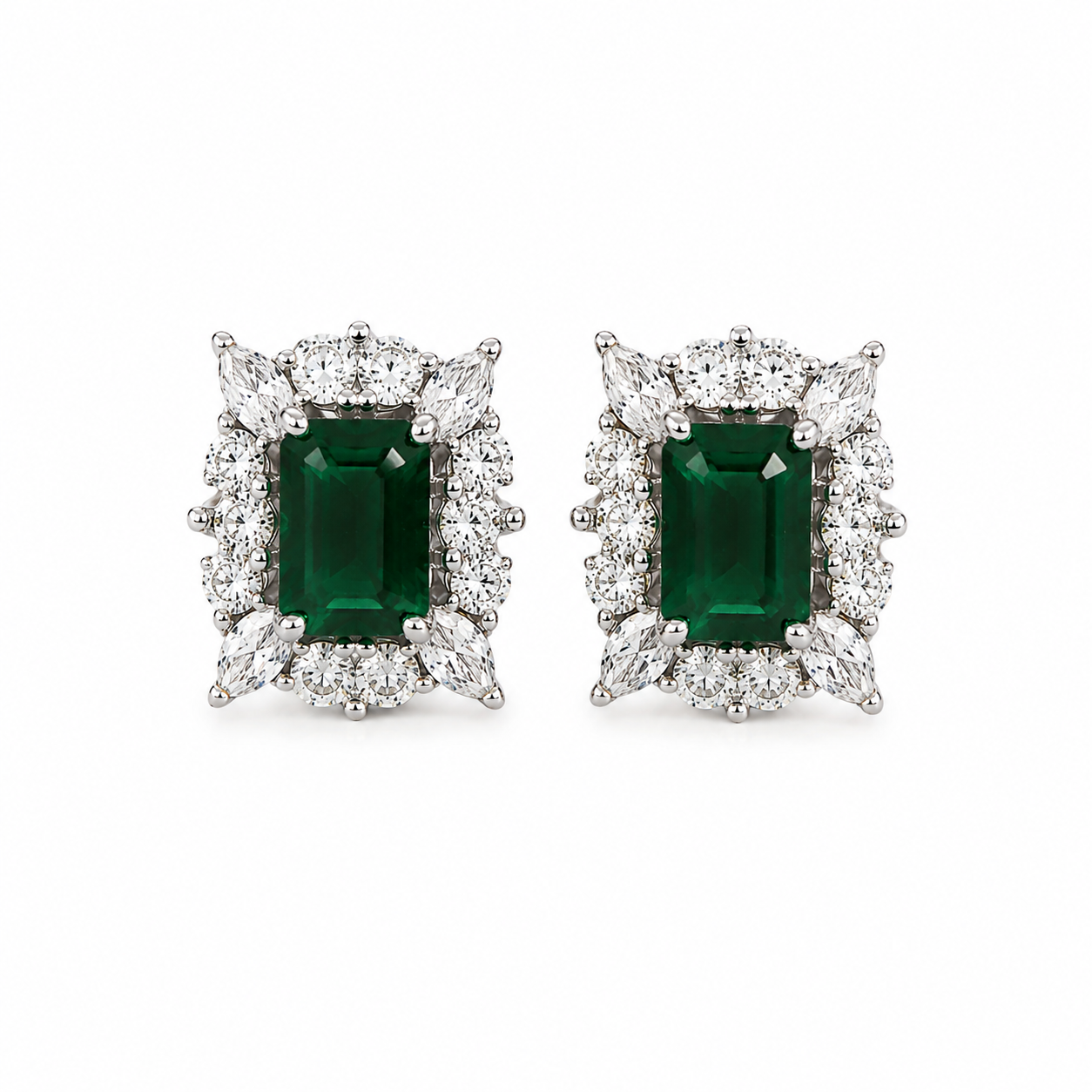 Glamour Crystal Stud Earrings (N230)