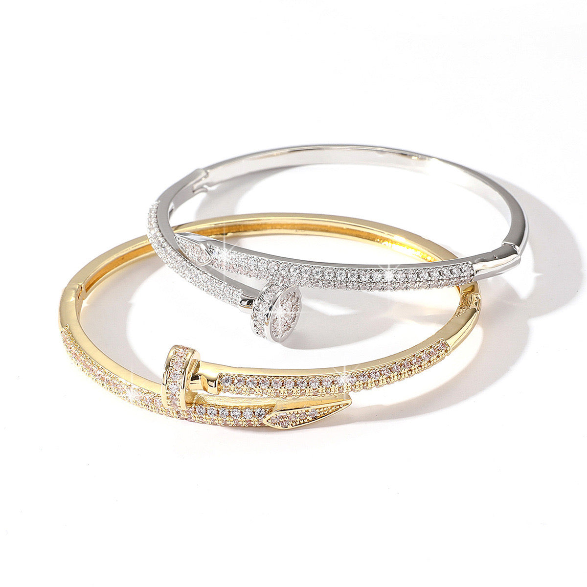 JBracelet (Cubic Zirconia)- Non Tarnish - 24K Gold plated Anti Tarnish Everyday wear Bracelet