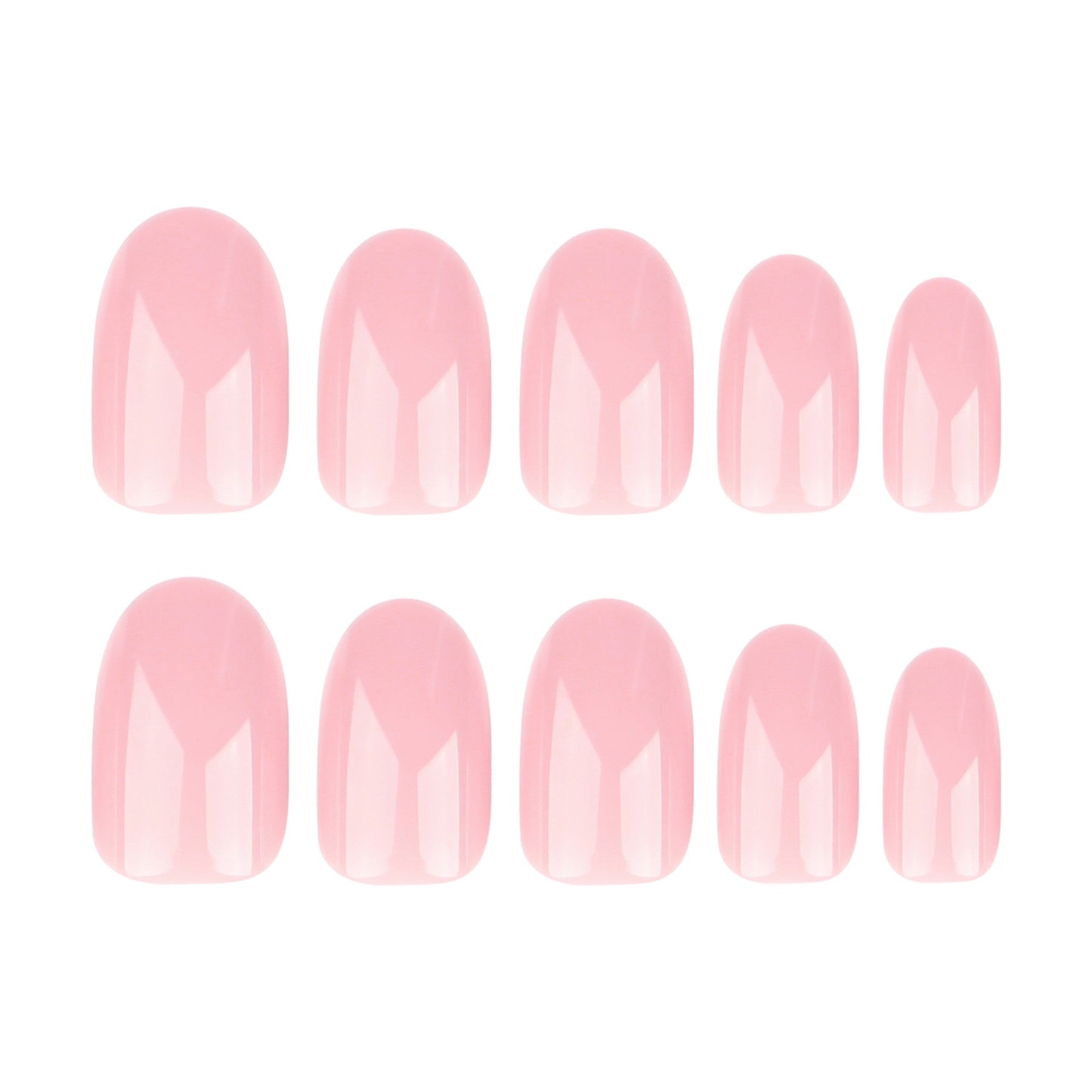Nails-3359-Medium Length Almond nails- Free 24 pc Sticker Sheet included