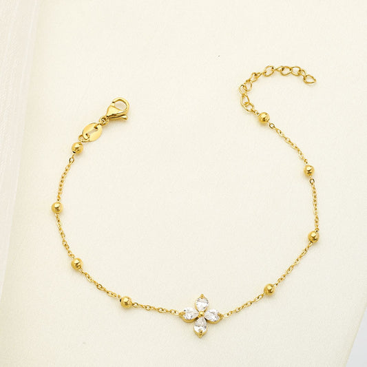 JBracelet- Non Tarnish - 24K Gold plated Anti Tarnish Everyday wear Bracelet- 304