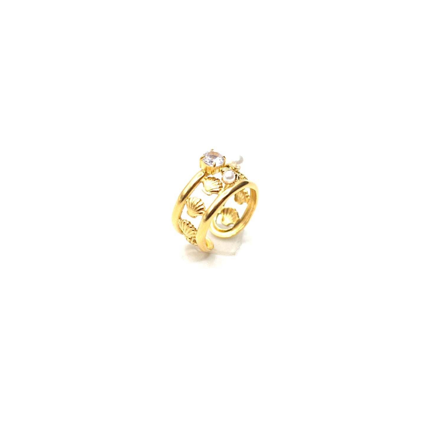 JRing-(4K Gold Plated)-AntiTarnish/HypoAllergic - 449