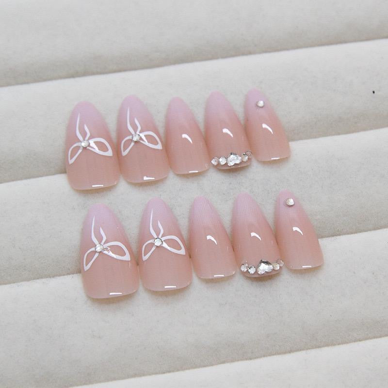 3-D Stoned Nails-895- FREE Nail-kit included with this Nails pack-CL