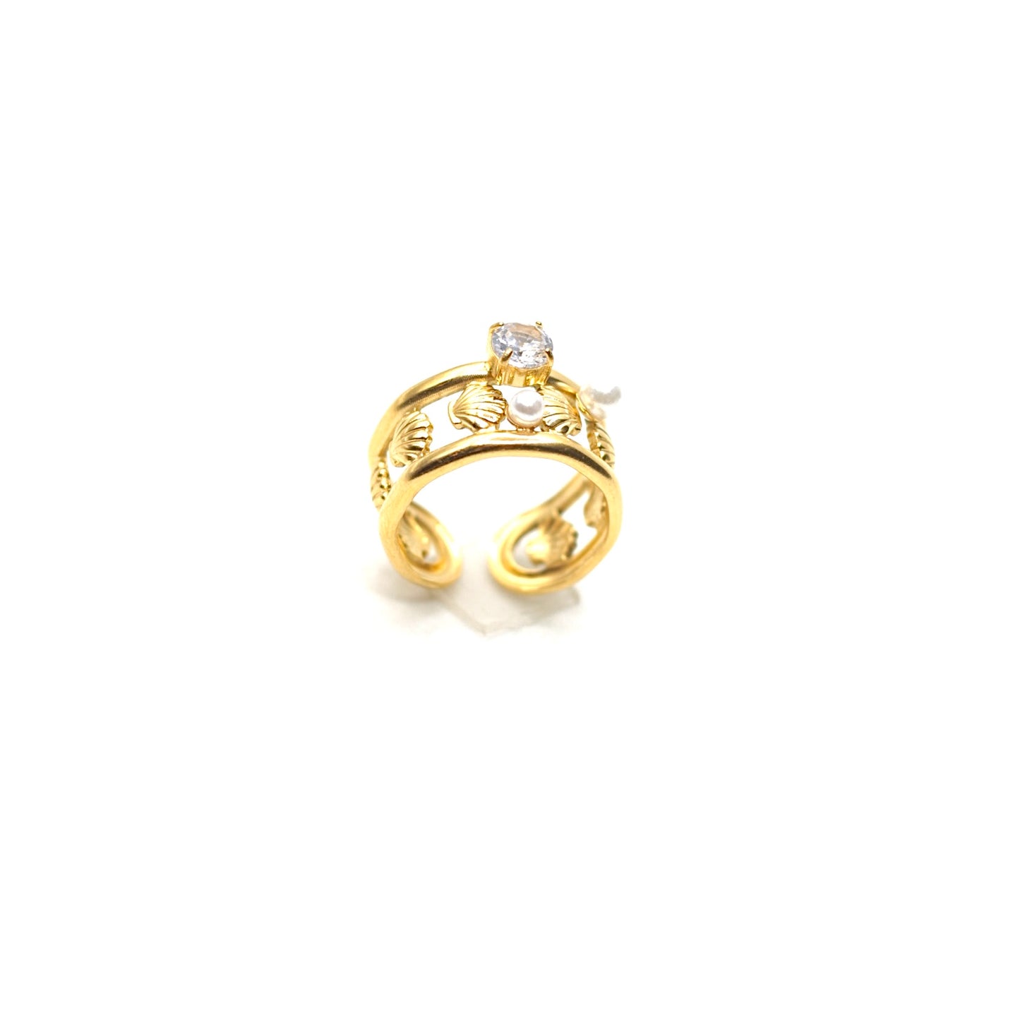 JRing-(4K Gold Plated)-AntiTarnish/HypoAllergic - 449