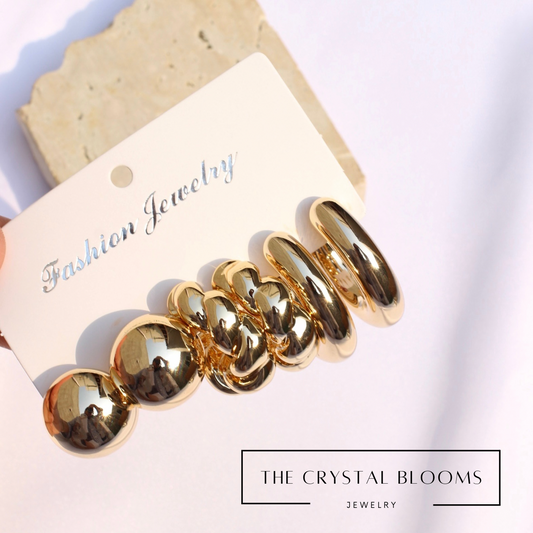 JStudsPack- Pack of 3 pairs most trendy daily wear hoops and studs-10 -CL-OM