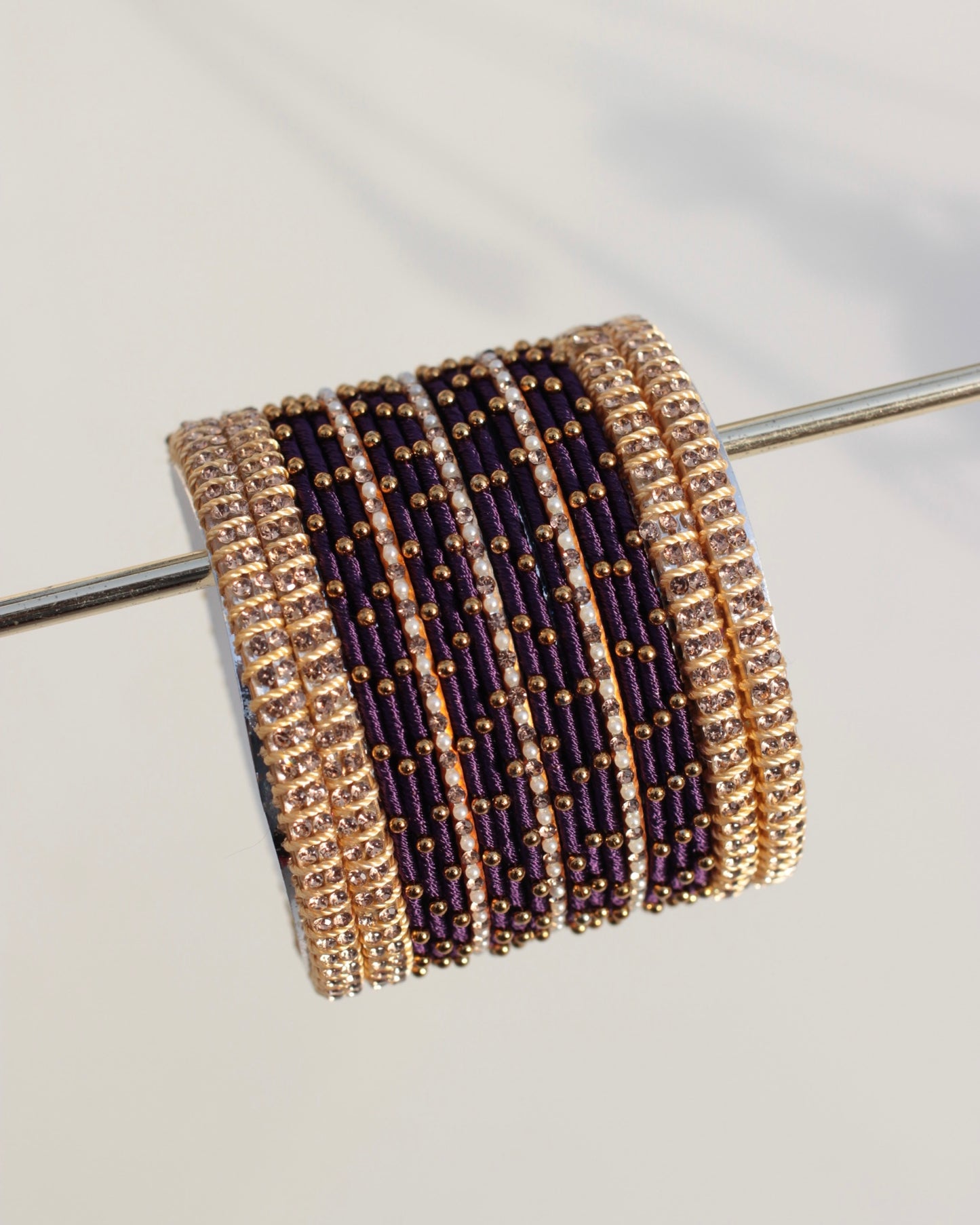 Aura Bangle Set-Purple