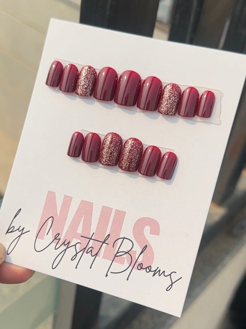 Fake Nails Pack of 24 - PC1199 - FREE Nail-kit included with this Nails pack-CL