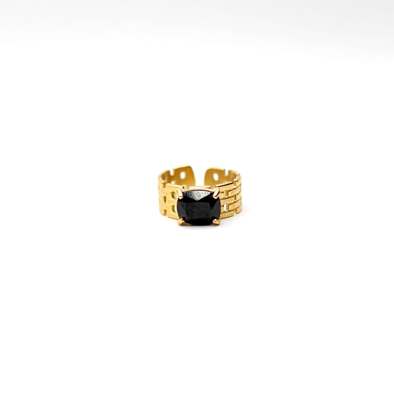 JRing-(4K Gold Plated)-AntiTarnish/HypoAllergic-397 (ADJUSTABLE SIZE)