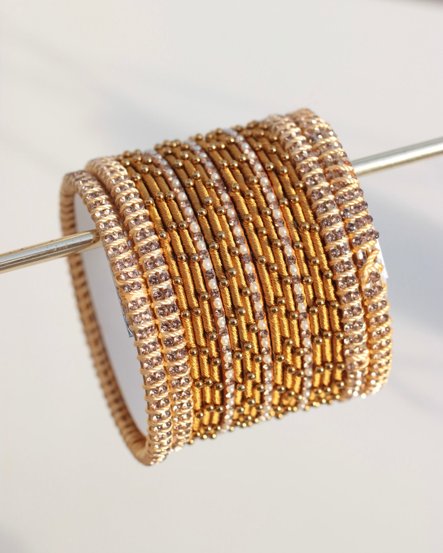 Aura Bangle Set-Yellow