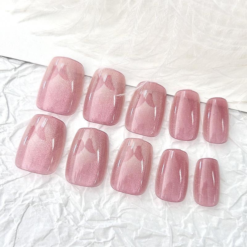 Handmade Cat-eye Nails-30 nails in one pack-096- Free 24 pc Sticker Sheet included