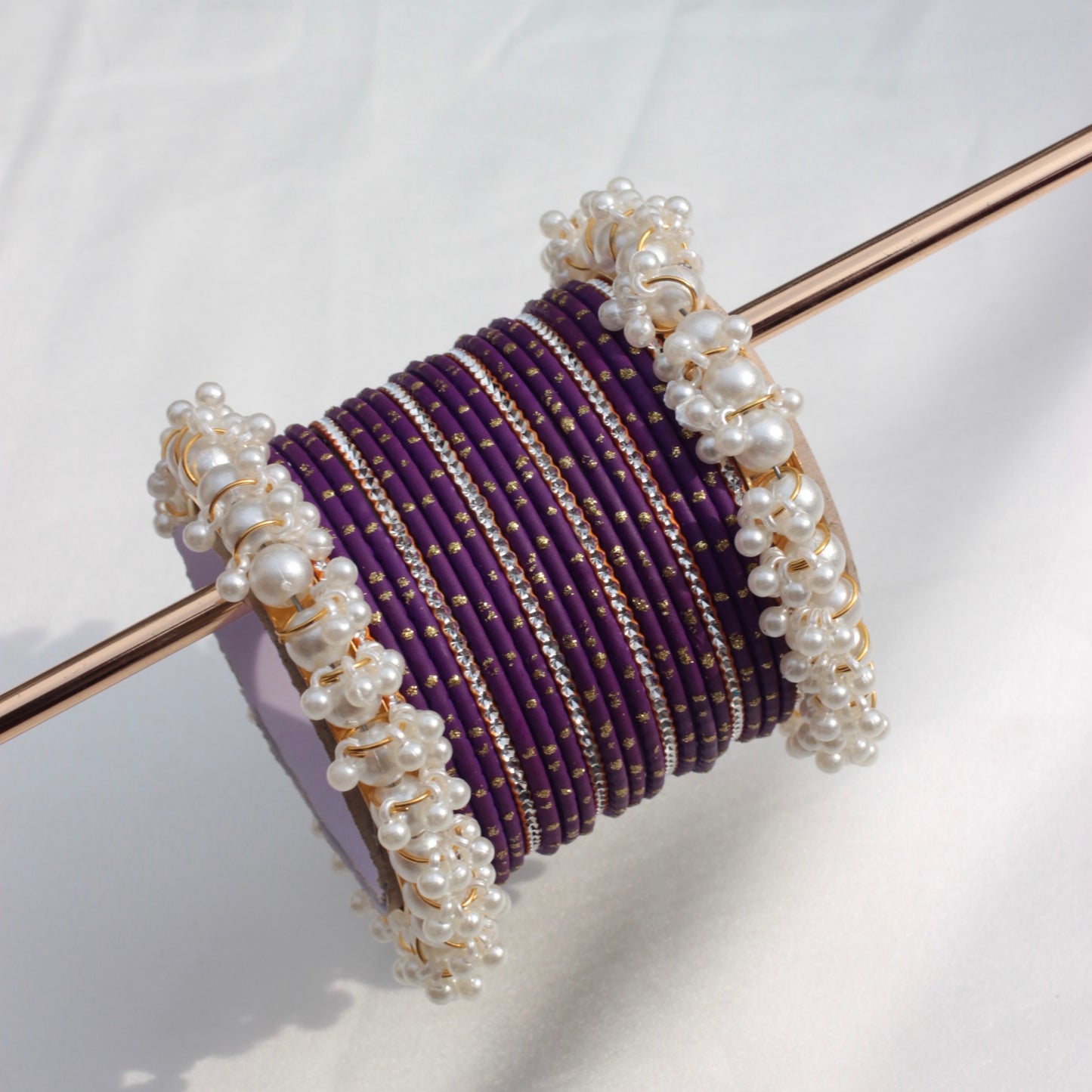 Azel Bangle Set-Purple-1