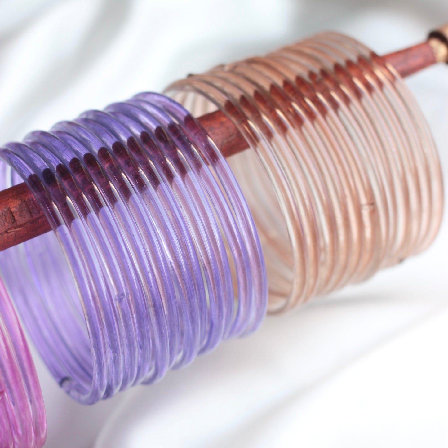 (Choose colour) Jelly Thick Glass Bangles-3 mm thickness