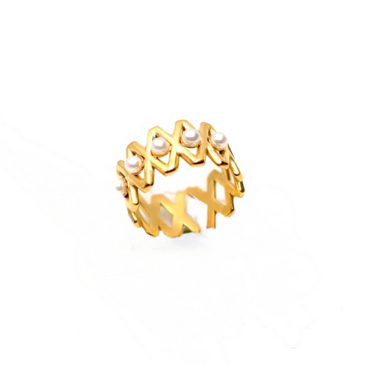 JRing-(24K Gold Plated)-AntiTarnish/HypoAllergic 426