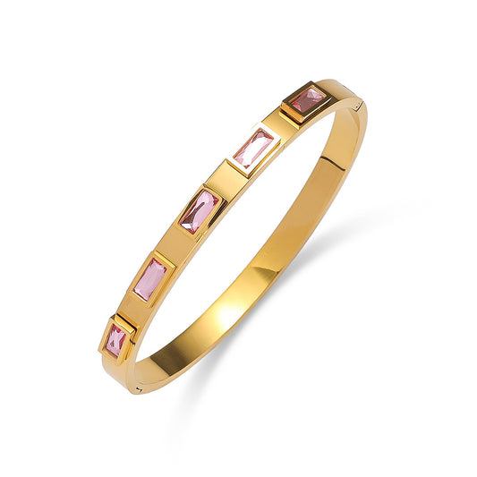 JBracelet (Stainless Steel) 18K Gold plated Anti Tarnish Everyday wear Bracelet -333