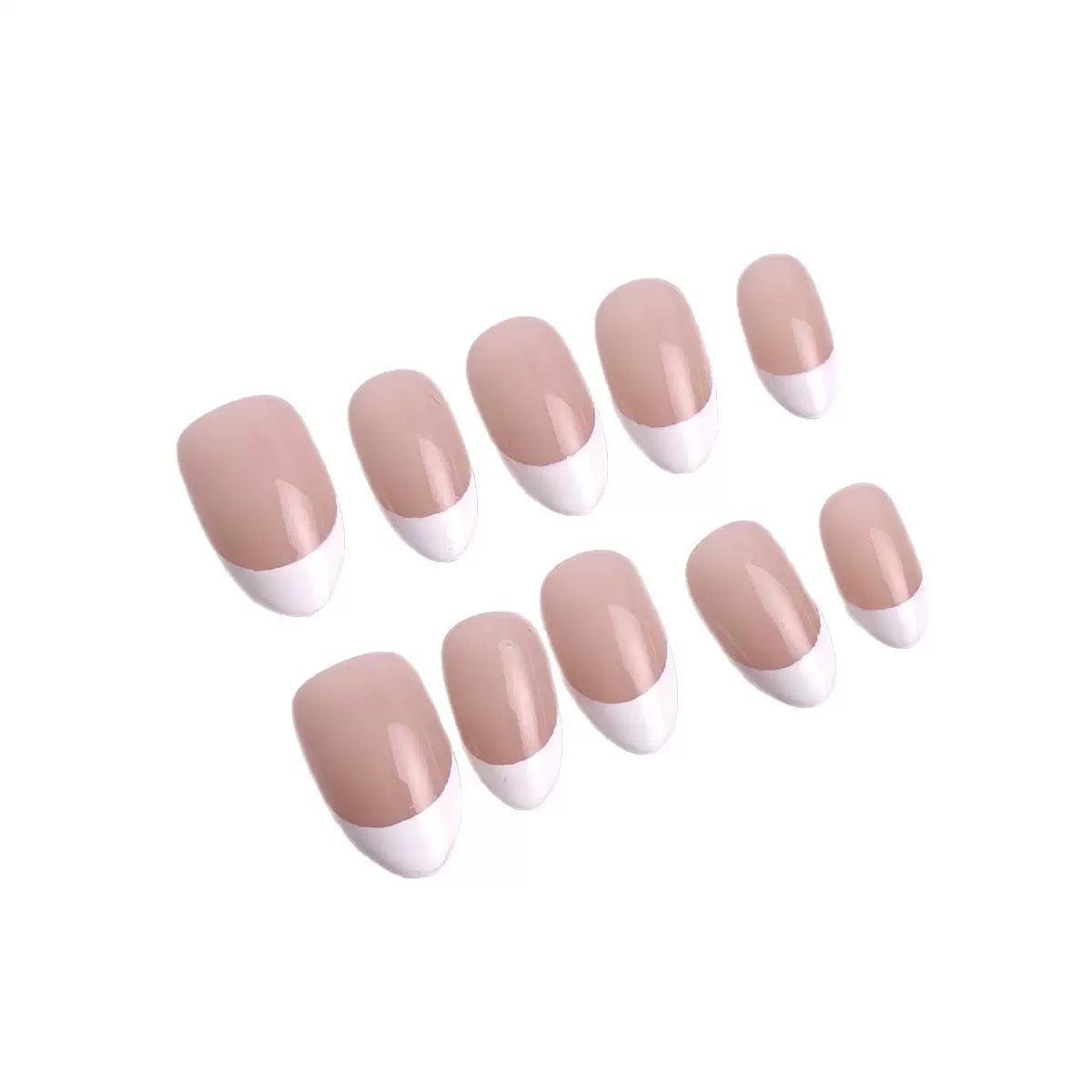 Nails-1043- Almond nails- Free 24 -pc Sticker Sheet included