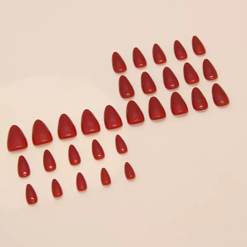 Nails-1634-Almond Nails- Free 24 pc Sticker Sheet included
