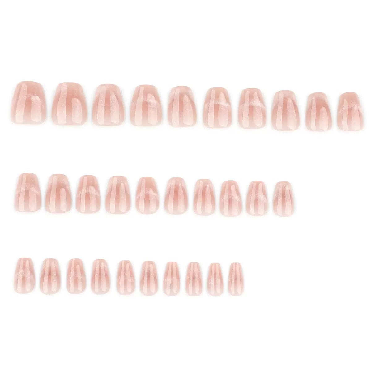 [Premium] Cat-eye Nails-4097-Almond nails- Free 24 -pc Sticker Sheet  included