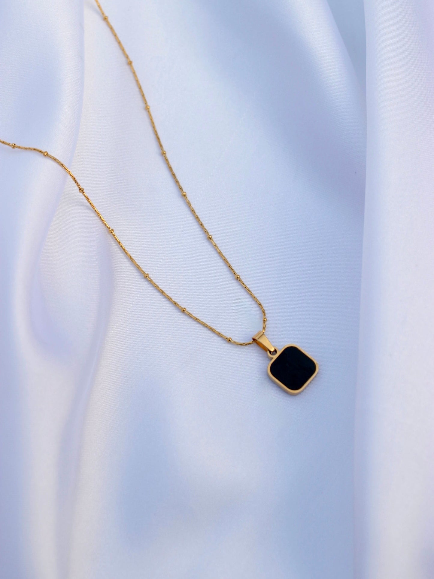 JNecklace (24K Gold Plated)-AntiTarnish/HypoAllergic - Dual Sided 387
